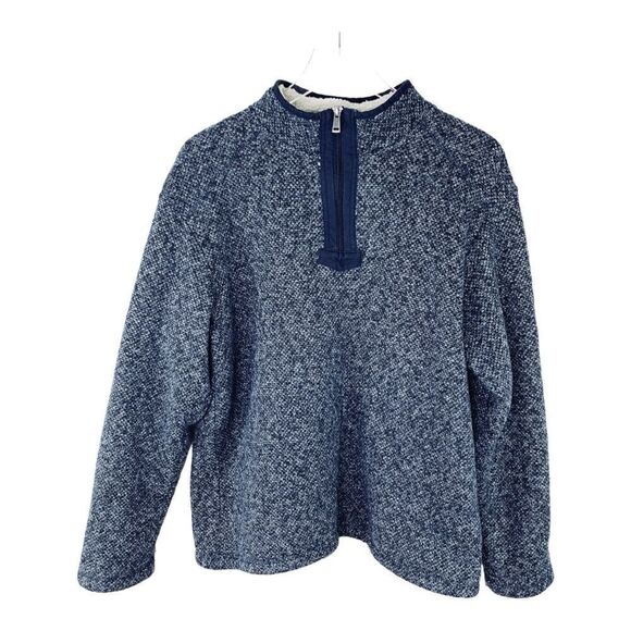 Orvis Sherpa Lined Quarter Zip Sweater - Picture 1 of 13